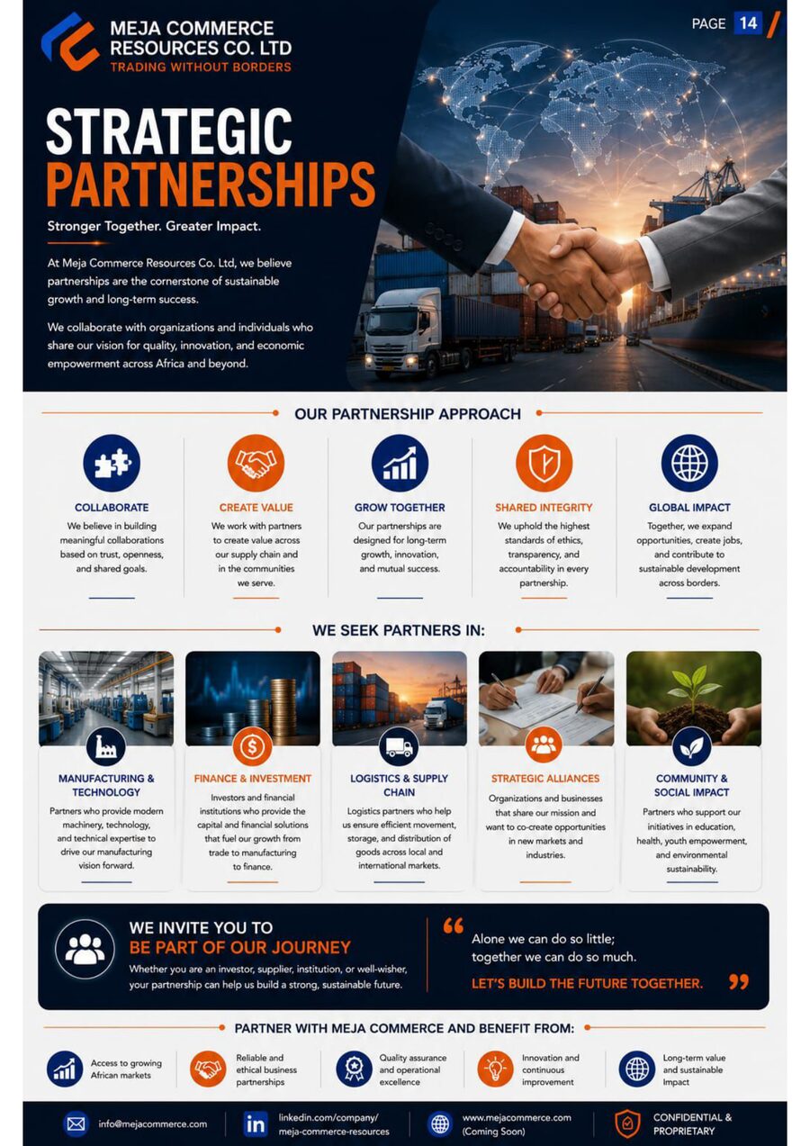 MEJA Commerce Resources company profile preview